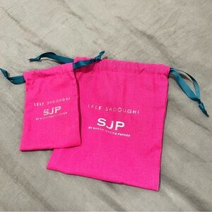 Lele Sadoughi SJP Pink Pouch Set